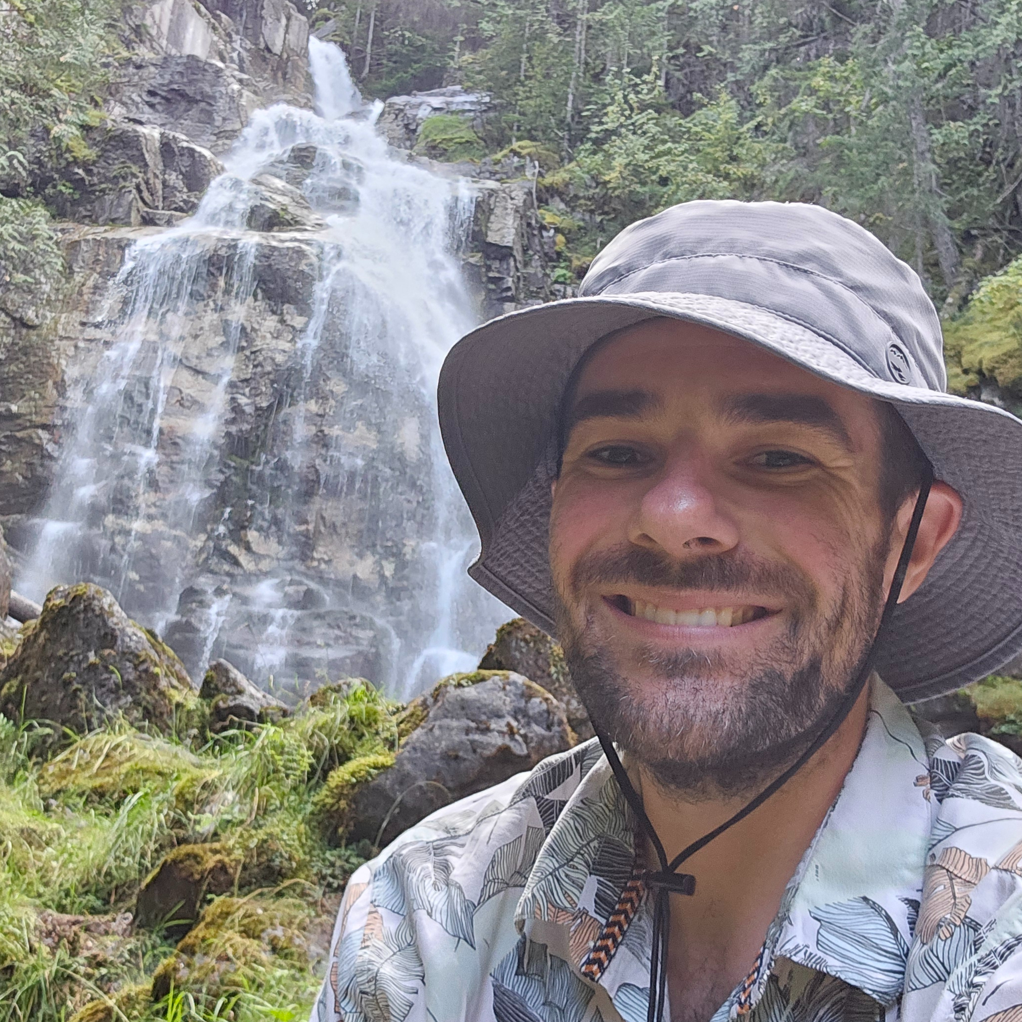 Waterfalls on Highway 1 from Tappen to Revelstoke.